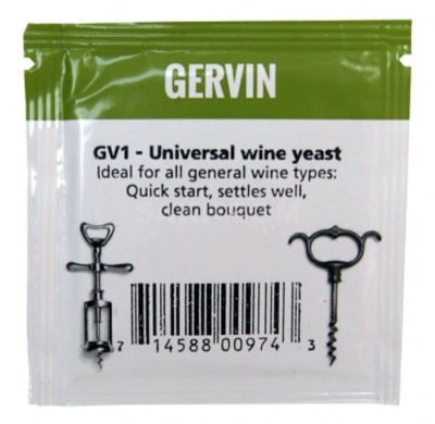 Винные дрожжи Gervin Universal GV1, 5 г