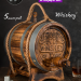 Дубовая бочка с гравировкой Whiskey 5 литров